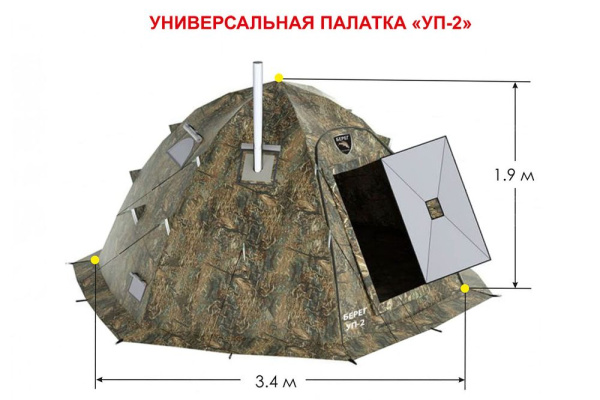 Палатка Берег УП-2 (двухслойная)