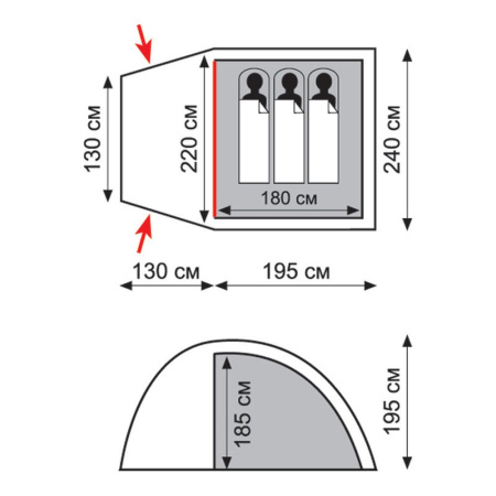 Палатка Tramp Bell 3 (V2)