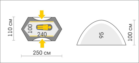 Палатка Talberg BURTON 1 AL