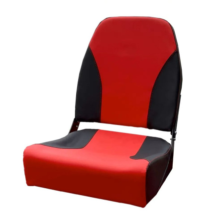 Кресло лодочное КОМФОРТ (винил/красный/черный)