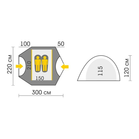 Палатка Talberg MALM PRO 2