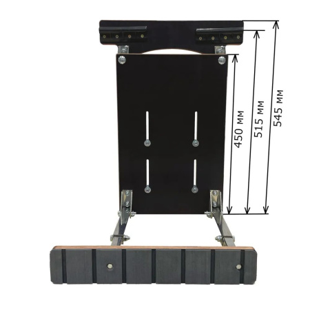 Стойка (опора) заниженная для лодочного сиденья (нержавейка)