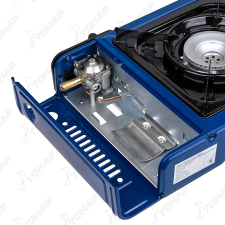 Плита газовая в кейсе Helios (подогрев баллона, переходник)