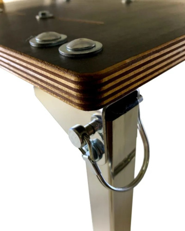 Стойка (опора) заниженная для лодочного сиденья (нержавейка)