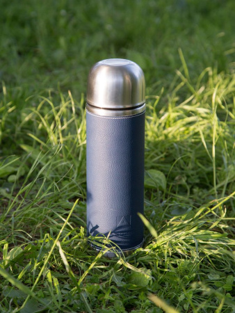 Термос Арктика, кожаная оплётка (1л)