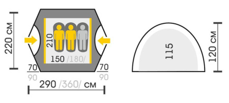 Палатка Talberg BOYARD PRO 2 RED