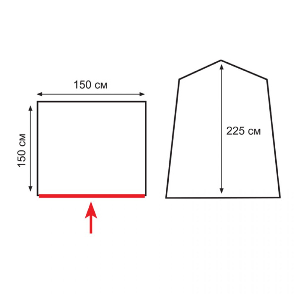 Палатка душ-туалет Totem Privat (V2)