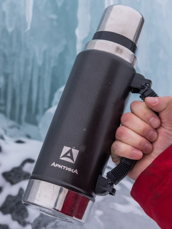 Термос Арктика Уазик, молотковая эмаль (1,25л)