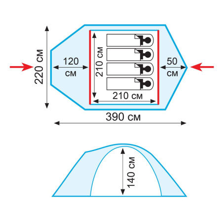 Палатка Tramp Lair 4 (V2)