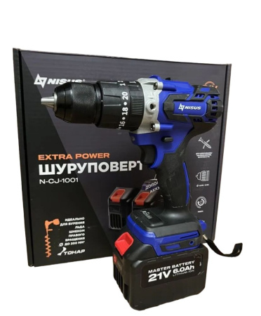Шуруповерт-электробур Nisus (21V 6A)