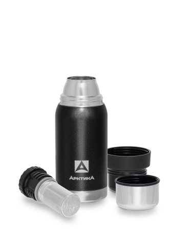 Термос Арктика, молотковая эмаль (0,5л) с ситечком