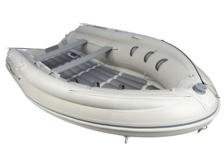 Лодка ПВХ Badger Air Line 420S с фальшбортами серая