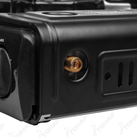 Плита газовая портативная в кейсе с переходником Helios