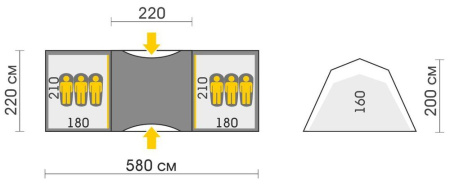 Палатка Talberg BASE 6