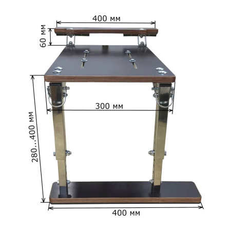 Стойка (опора) заниженная для лодочного сиденья (нержавейка)