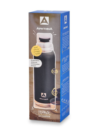 Термос Арктика, молотковая эмаль (1,2л)