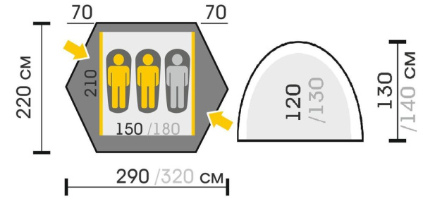 Палатка Talberg SPACE 3