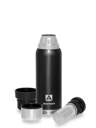 Термос Арктика, молотковая эмаль (0,75л) с ситечком