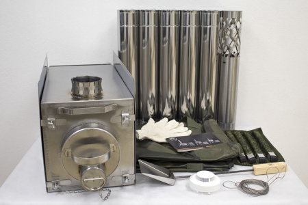 Печь Экономка средняя (съемные экраны)