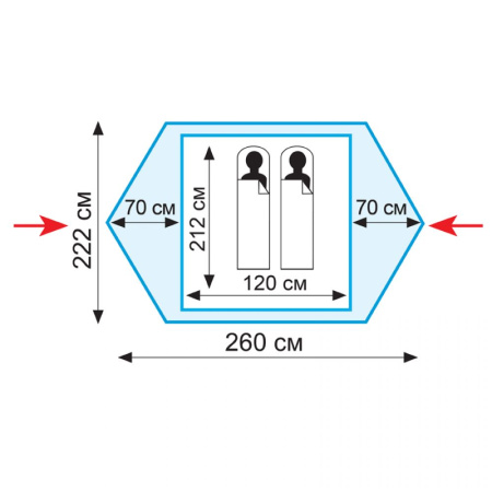 Палатка Tramp Colibri 2 (V2)