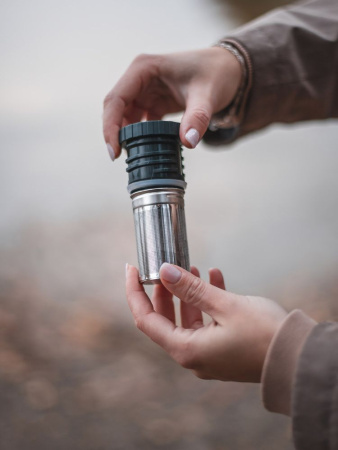 Термос Арктика, молотковая эмаль (0,75л) с ситечком