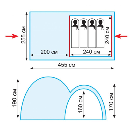 Палатка Tramp Sphinx 4 (V2)