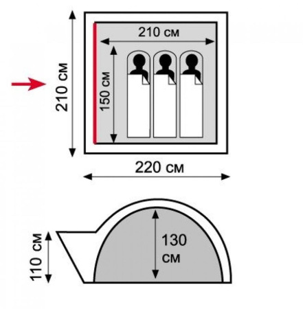 Палатка Tramp Lite Wonder 3 песочная