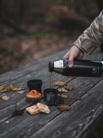 Термос Арктика, молотковая эмаль (0,75л) с ситечком