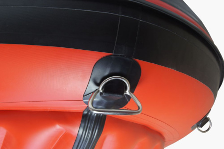 Лодка ПВХ Badger Air Line 420S с фальшбортами черно-красная