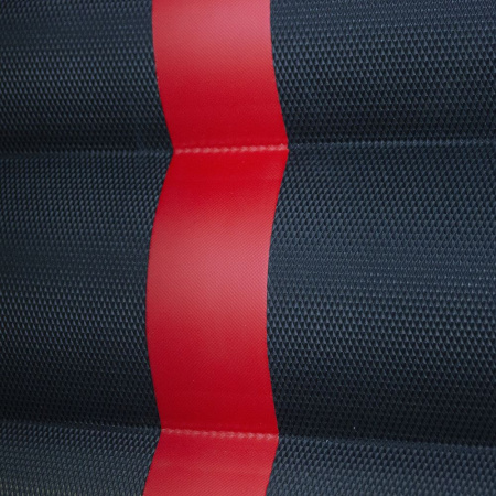 Лодка ПВХ Badger Air Line 420S с фальшбортами черно-красная