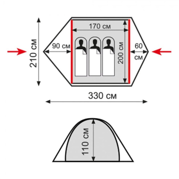 Палатка Tramp Ranger 3