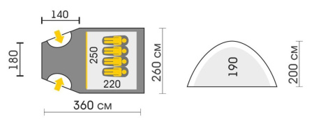 Палатка Talberg BIGLESS 4