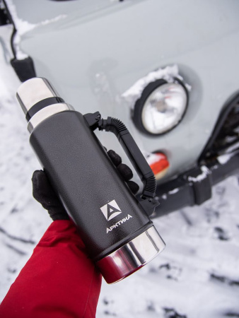 Термос Арктика Уазик, молотковая эмаль (1,25л)