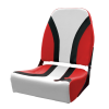 Кресло лодочное КОМФОРТ (винил/красный 3х цв.)