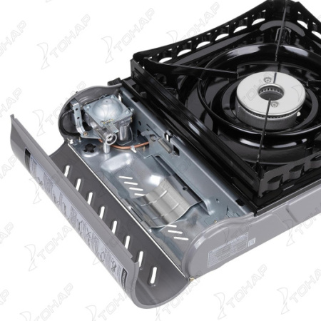 Плита газовая в кейсе NISUS (горелка стальная, ветрозащита, подогрев баллона)