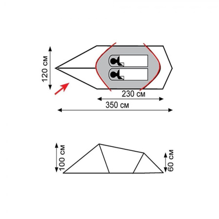 Палатка Tramp Bike 2 (V2)