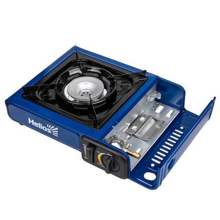 Плита газовая в кейсе Helios (подогрев баллона, переходник)