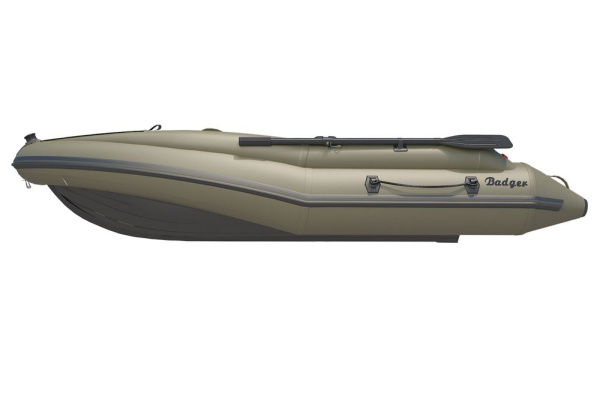 Лодка ПВХ Badger Air Line 420S с фальшбортами олива