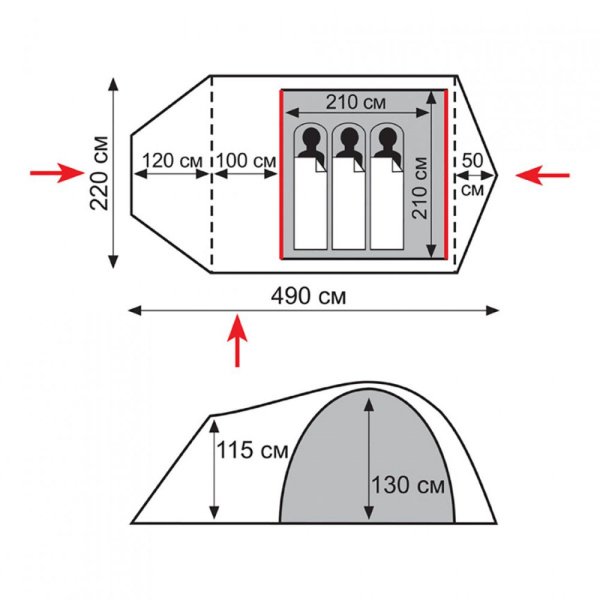 Палатка Tramp Lite Twister 3